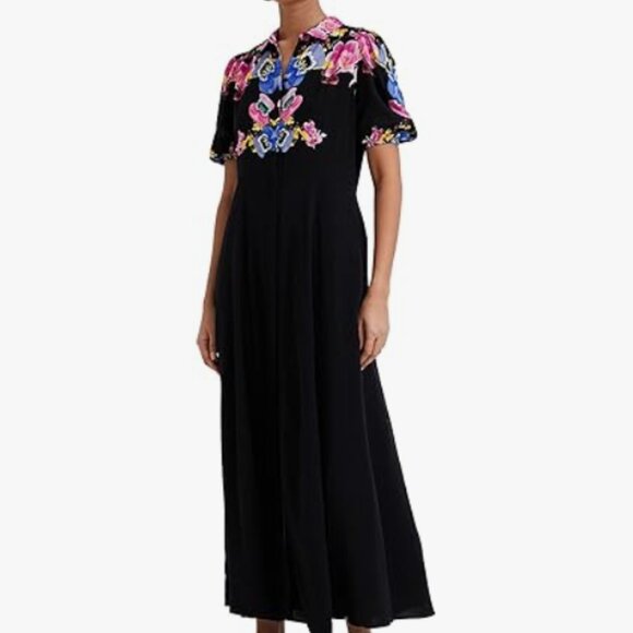 Desigual Dresses & Skirts - *Desigual x Christian Lacroix Grenoble Floral Shirt Dress Black XS